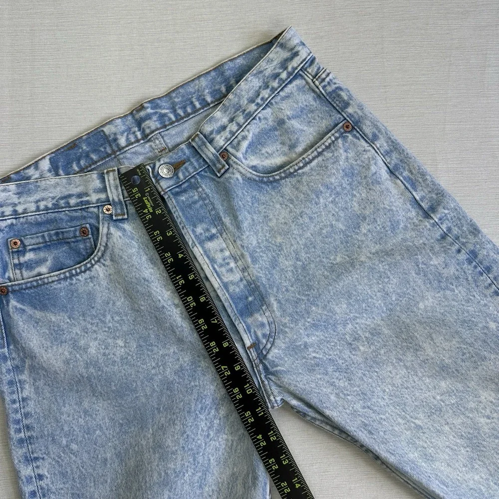 Vtg 80s Levis 501 Jeans Made USA Men 33x30 (Fits 32x28) Acid Wash Hair Band Rock